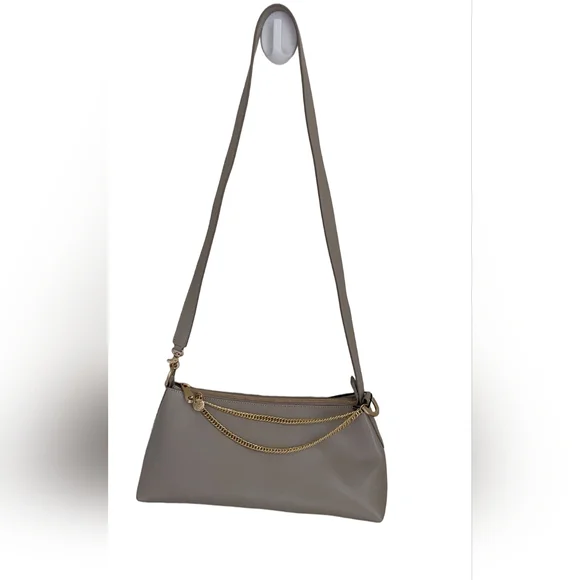 ZAC POSEN EARTHA MINI ZIP TOP SHOULDER BAG IN SMOKE EMBER - Picture 1 of 6